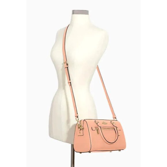 New Coach 79946 Rowan Satchel Crossgrain Leather Faded Blush - Picture 2 of 4